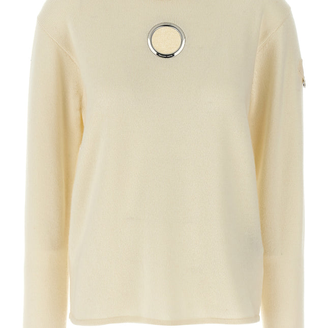 MONCLER GENIUS White Wool Cardigan