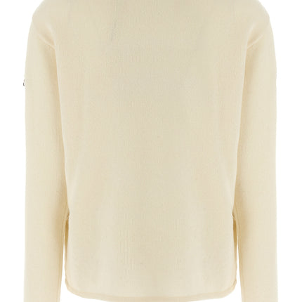 MONCLER GENIUS White Wool Cardigan