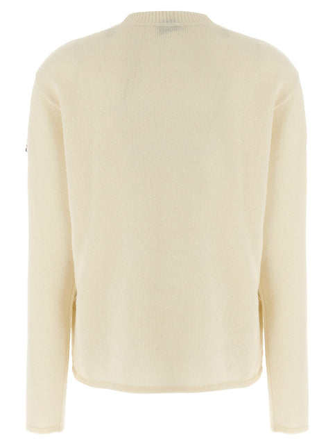 MONCLER GENIUS White Wool Cardigan