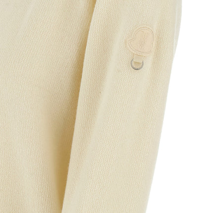 MONCLER GENIUS White Wool Cardigan
