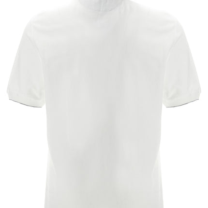 Brunello Cucinelli White Cotton Polo Shirt