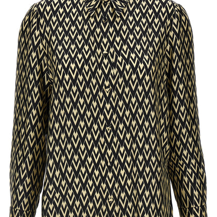 Valentino Garavani Bicolor Silk Blouse
