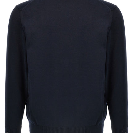 Thom Browne Blue Cotton Cardigan