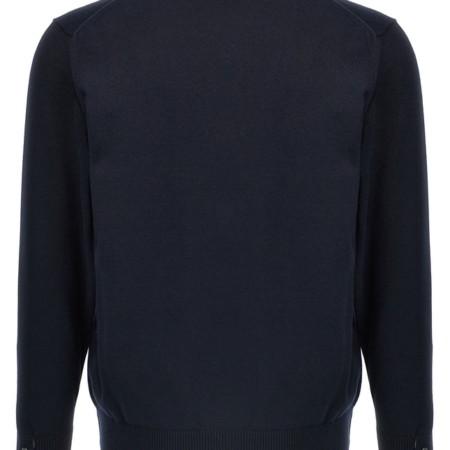 Thom Browne Blue Cotton Cardigan