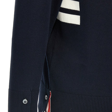 Thom Browne Blue Cotton Cardigan