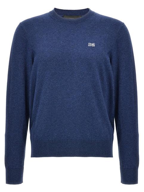 Dsquared² Blue Cotton Cardigan