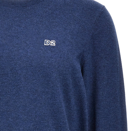 Dsquared² Blue Cotton Cardigan