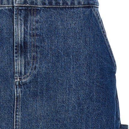 A.P.C. Blue Cotton Long Skirt