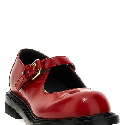 Moschino Multicolor Calfskin Flats