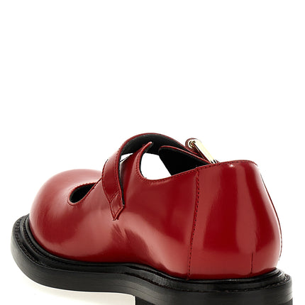 Moschino Multicolor Calfskin Flats