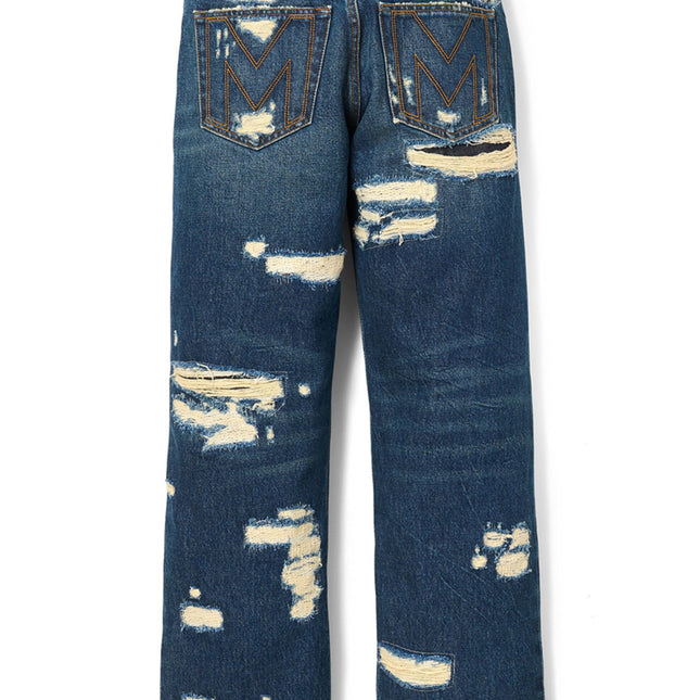 Marc Jacobs Blue Cotton Straight-Leg Jeans