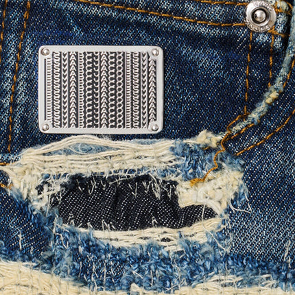 Marc Jacobs Blue Cotton Straight-Leg Jeans