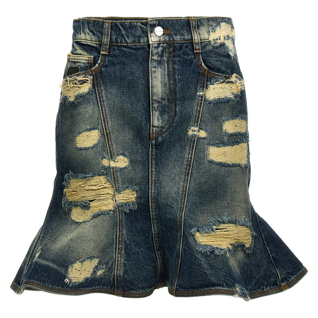 Marc Jacobs Blue Cotton Long Skirt