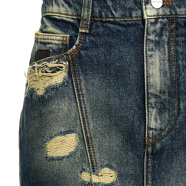 Marc Jacobs Blue Cotton Long Skirt