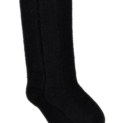 Valentino Garavani Black Wool Socks