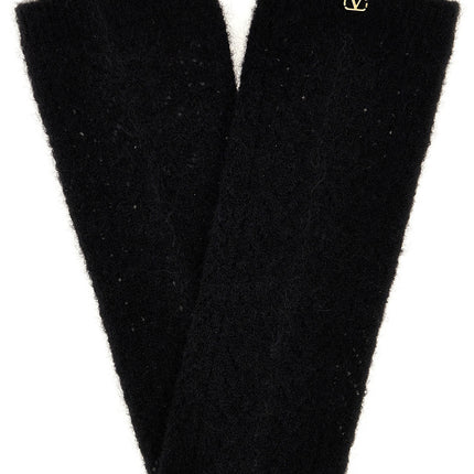 Valentino Garavani Black Wool Socks