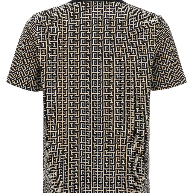 Balmain Bicolor Cotton Polo Shirt