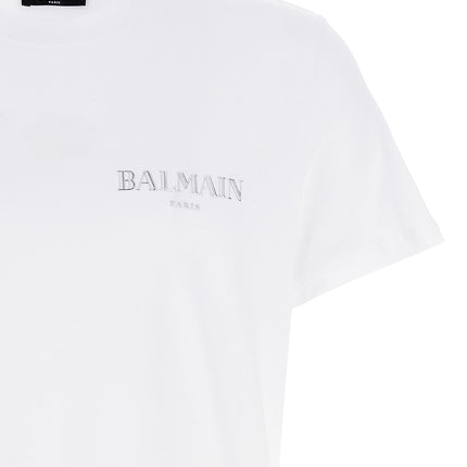 Balmain White Organic Cotton T-Shirt