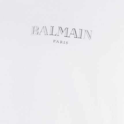 Balmain White Organic Cotton T-Shirt