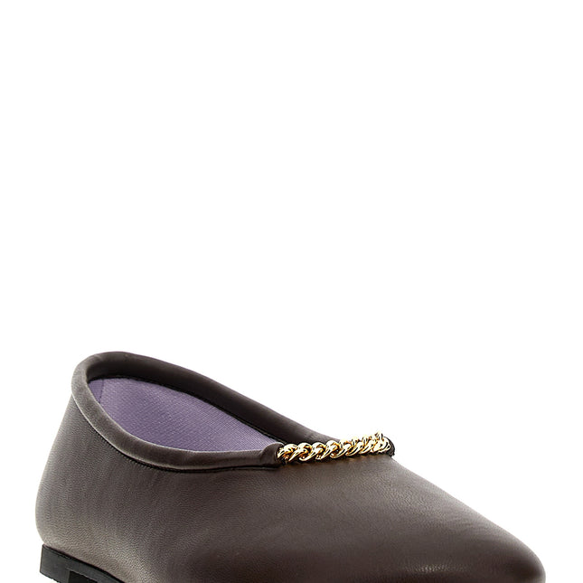 Stella McCartney Brown Polyethylene Ballet Flats