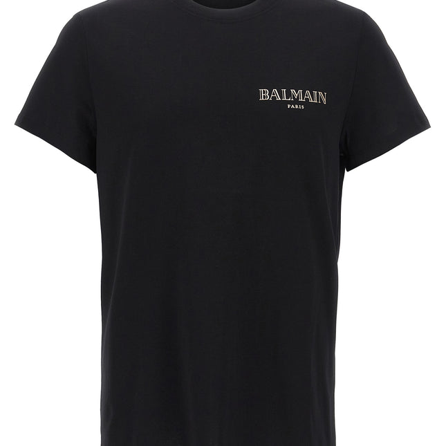 Balmain Black Organic Cotton T-Shirt