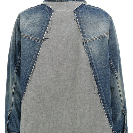MM6 Maison Margiela Blue Cotton Denim Jacket