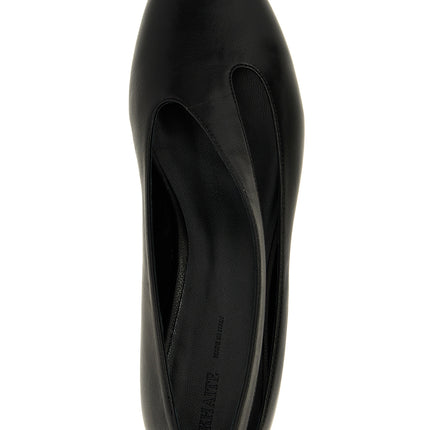 Khaite Black Lamb Leather Ballet Flats