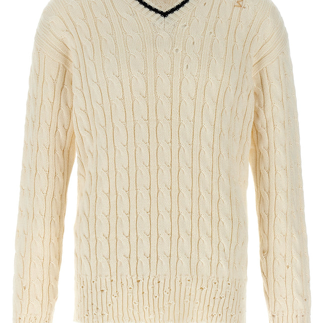 Marni White Cotton Cardigan