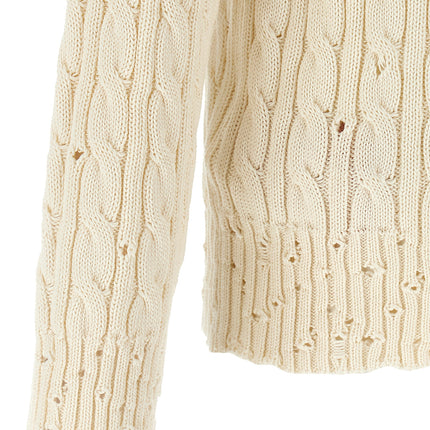 Marni White Cotton Cardigan