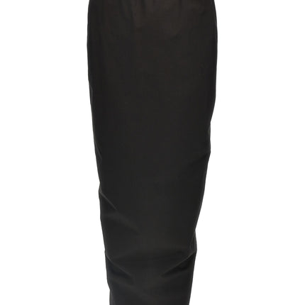 Rick Owens Black Cotton Mini Skirt