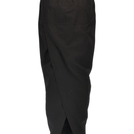 Rick Owens Black Cotton Mini Skirt