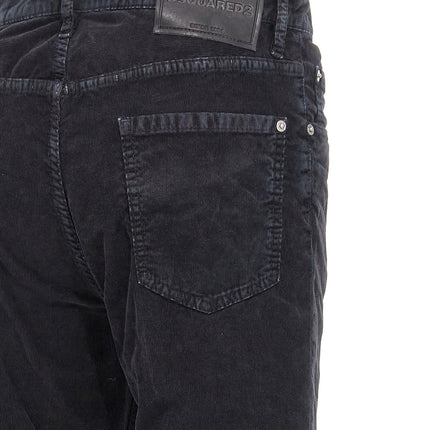 Dsquared² Blue Cotton Casual Pants