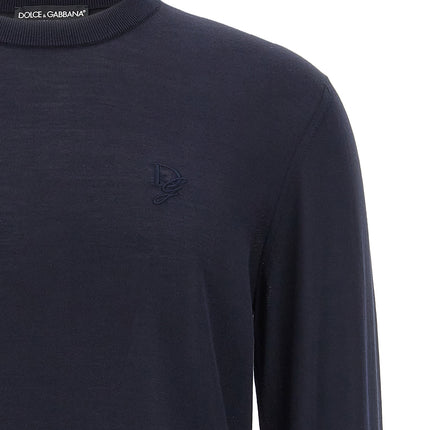 Dolce & Gabbana Blue Silk Cardigan