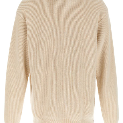 Jil Sander Beige Cotton Cardigan