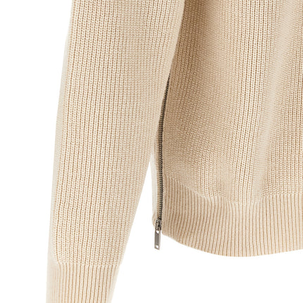 Jil Sander Beige Cotton Cardigan