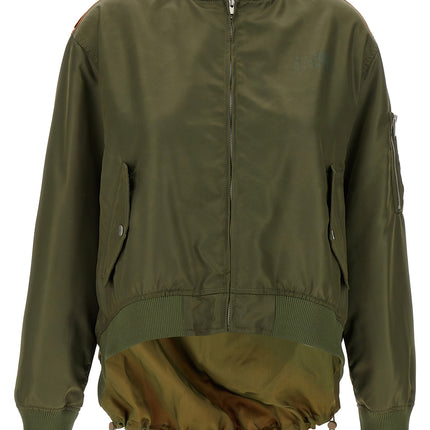 MM6 Maison Margiela Bicolor Polyamide Bomber