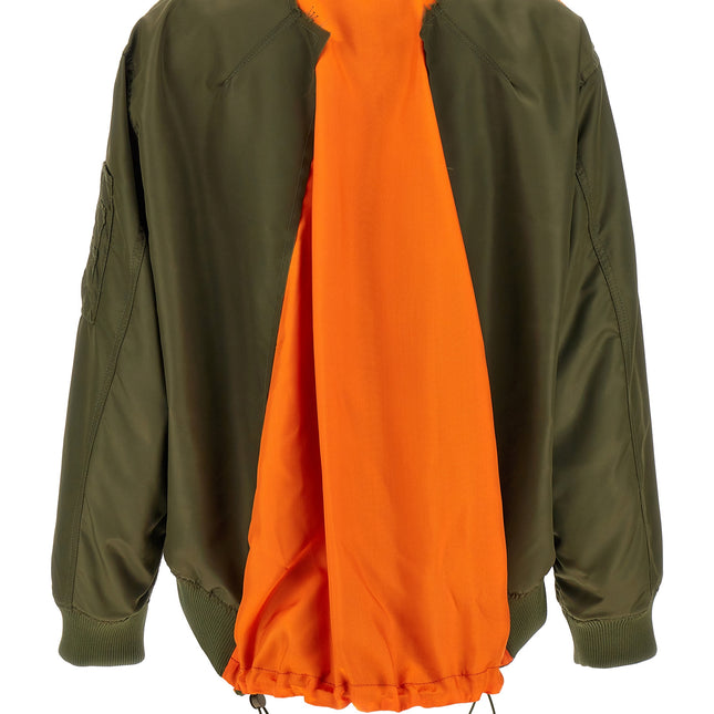 MM6 Maison Margiela Bicolor Polyamide Bomber