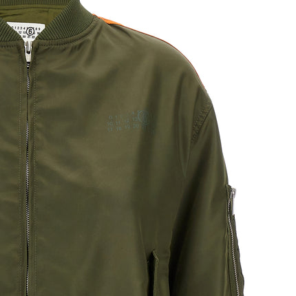 MM6 Maison Margiela Bicolor Polyamide Bomber