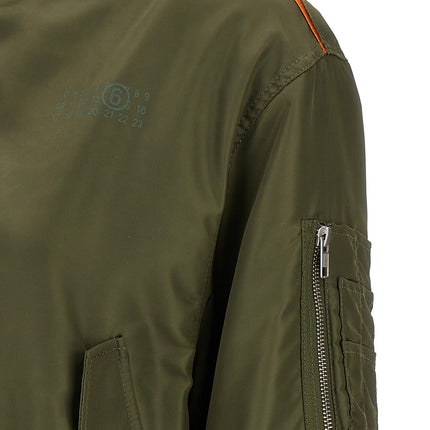 MM6 Maison Margiela Bicolor Polyamide Bomber