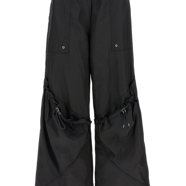 The Attico Black Polyester Casual Pants