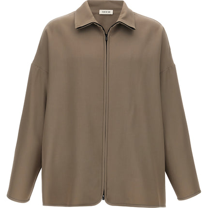 Fear Of God Beige Virgin Wool Full-Length Jacket