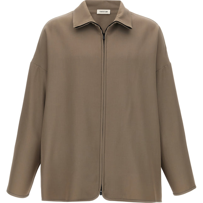 Fear Of God Beige Virgin Wool Full-Length Jacket