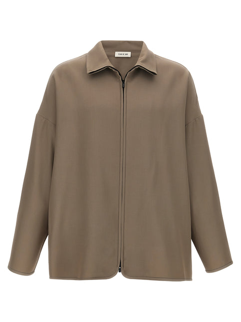 Fear Of God Beige Virgin Wool Full-Length Jacket