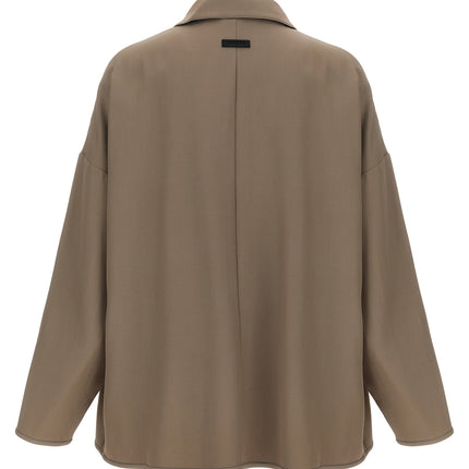 Fear Of God Beige Virgin Wool Full-Length Jacket