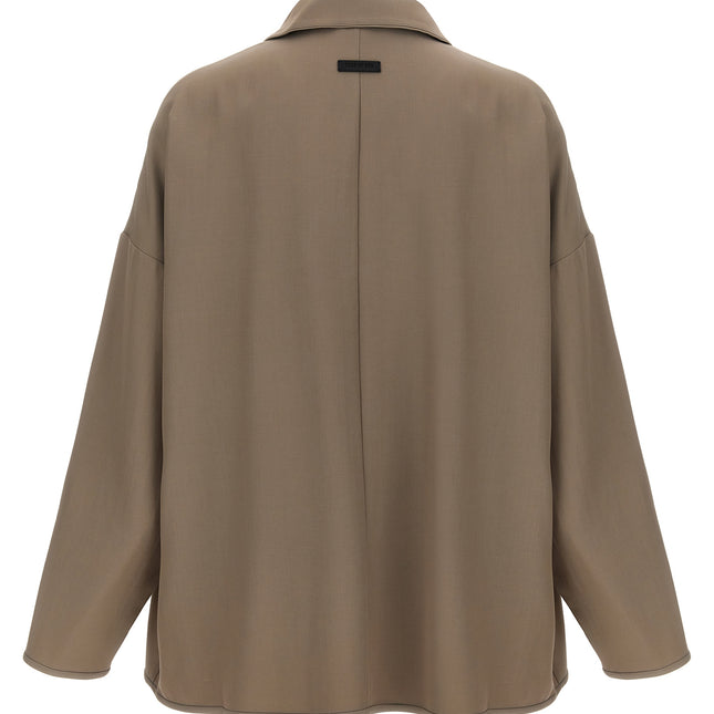 Fear Of God Beige Virgin Wool Full-Length Jacket
