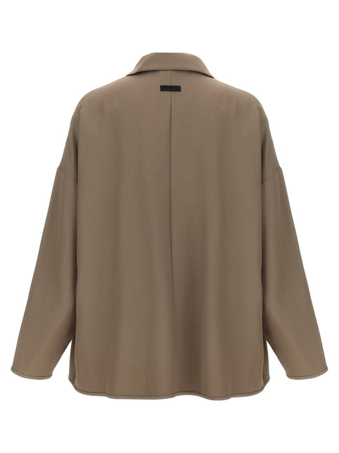 Fear Of God Beige Virgin Wool Full-Length Jacket