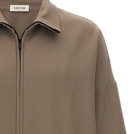 Fear Of God Beige Virgin Wool Full-Length Jacket