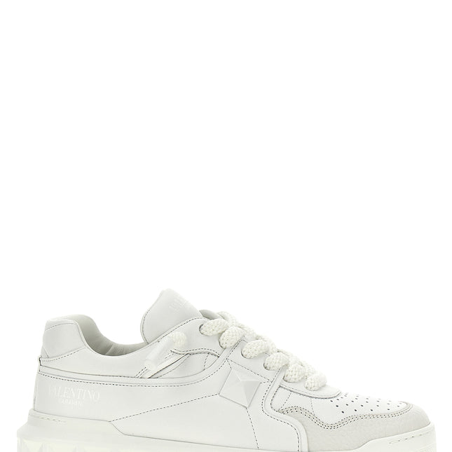 Valentino Garavani White Calfskin Chunky Sneakers