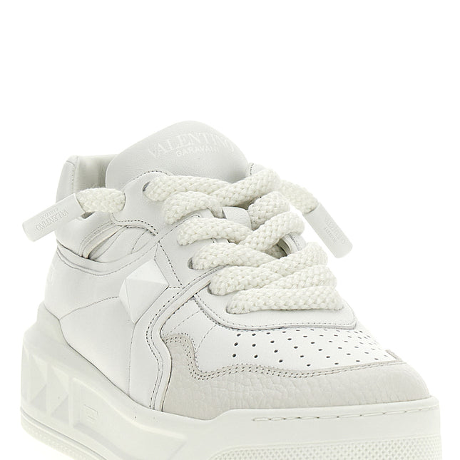 Valentino Garavani White Calfskin Chunky Sneakers