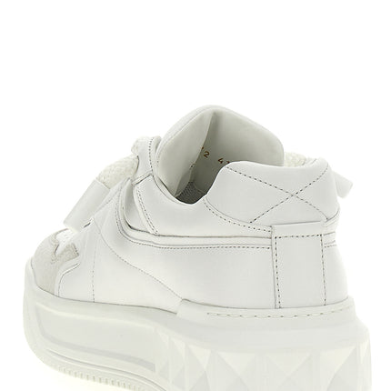 Valentino Garavani White Calfskin Chunky Sneakers